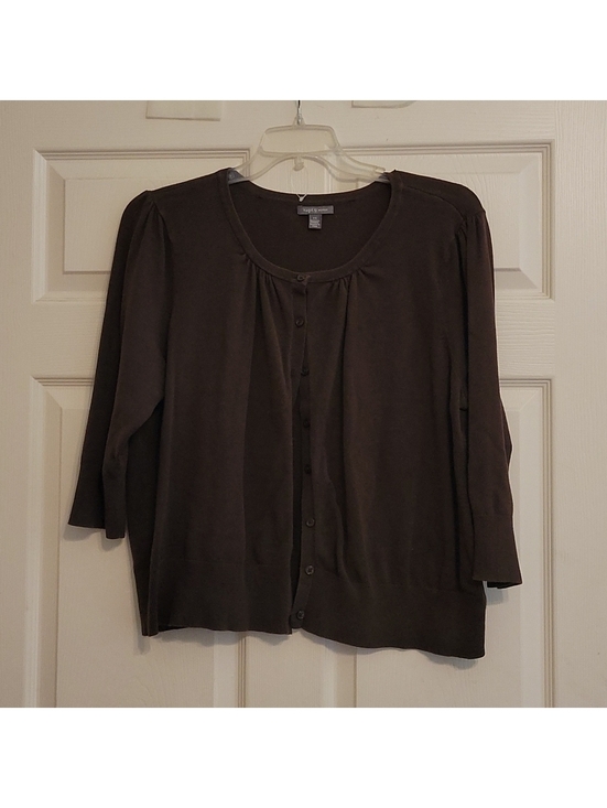 Apt. 9 Sweaters - apt. 9 woman brown waist length cardigan